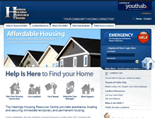 Tablet Screenshot of hastingshousing.com